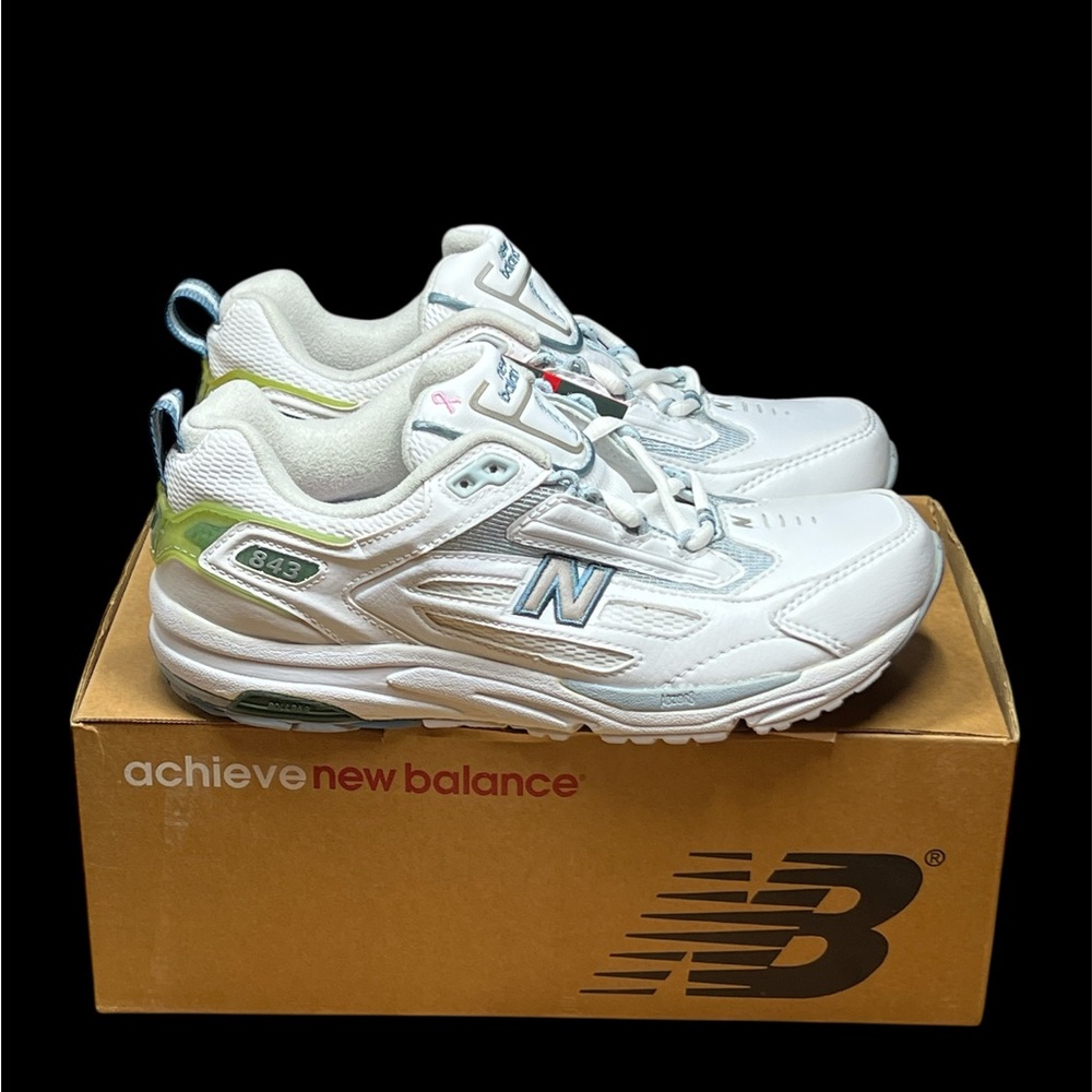 Size 7 - New Balance Shoes Womens 843 Athletic Low Sneakers WW843WB White